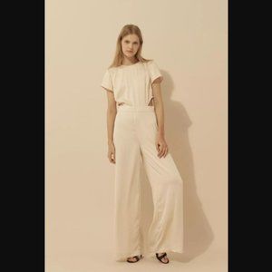 ba&sh Rani Jumpsuit, Size 1, Beige - LIKE NEW